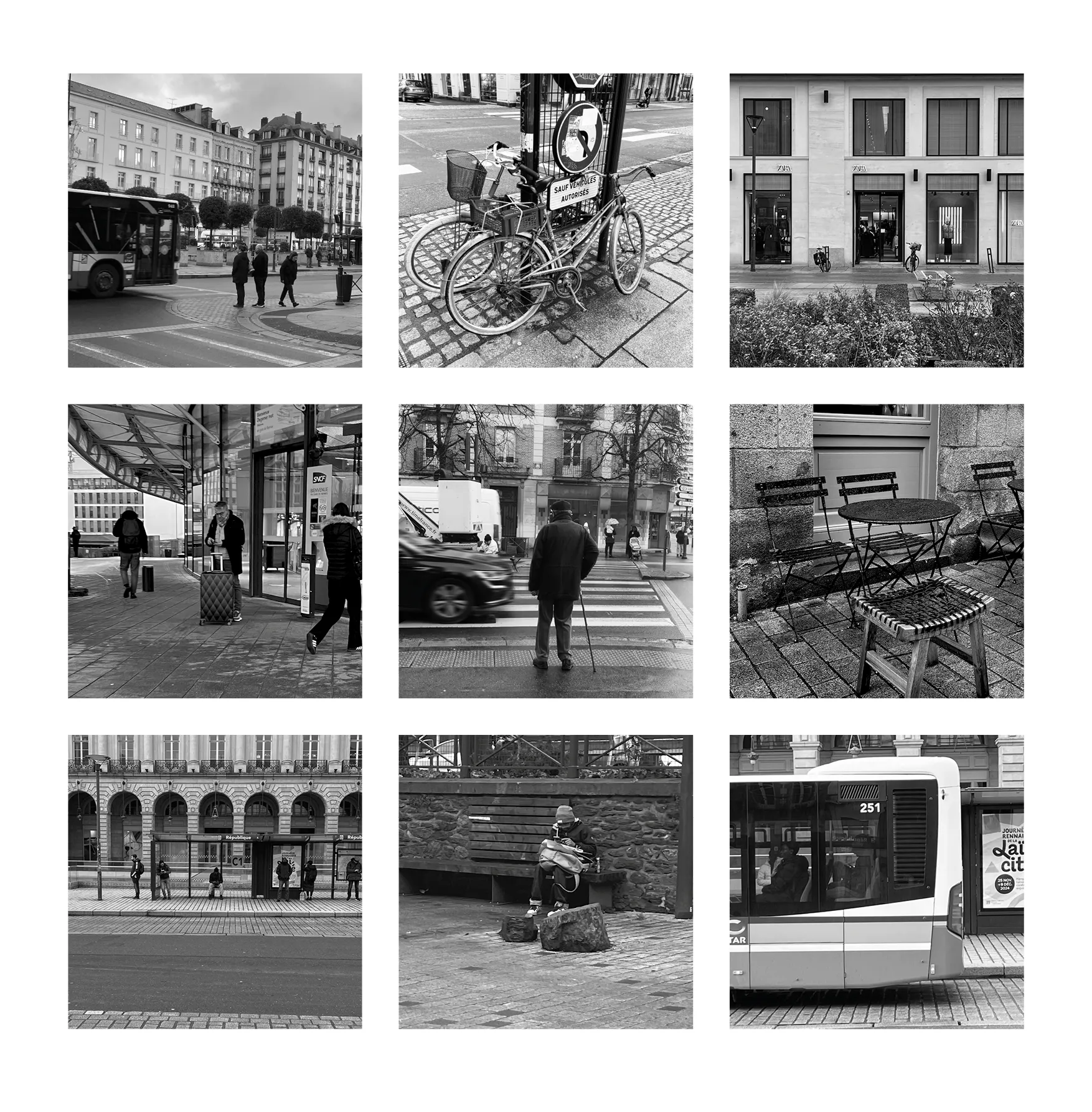 Montage street photography